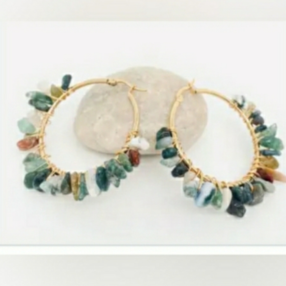 Wrapped mix crystals hoops